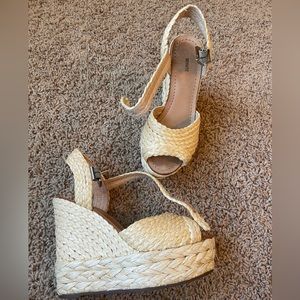 Schutz Rafia Platform Wedges